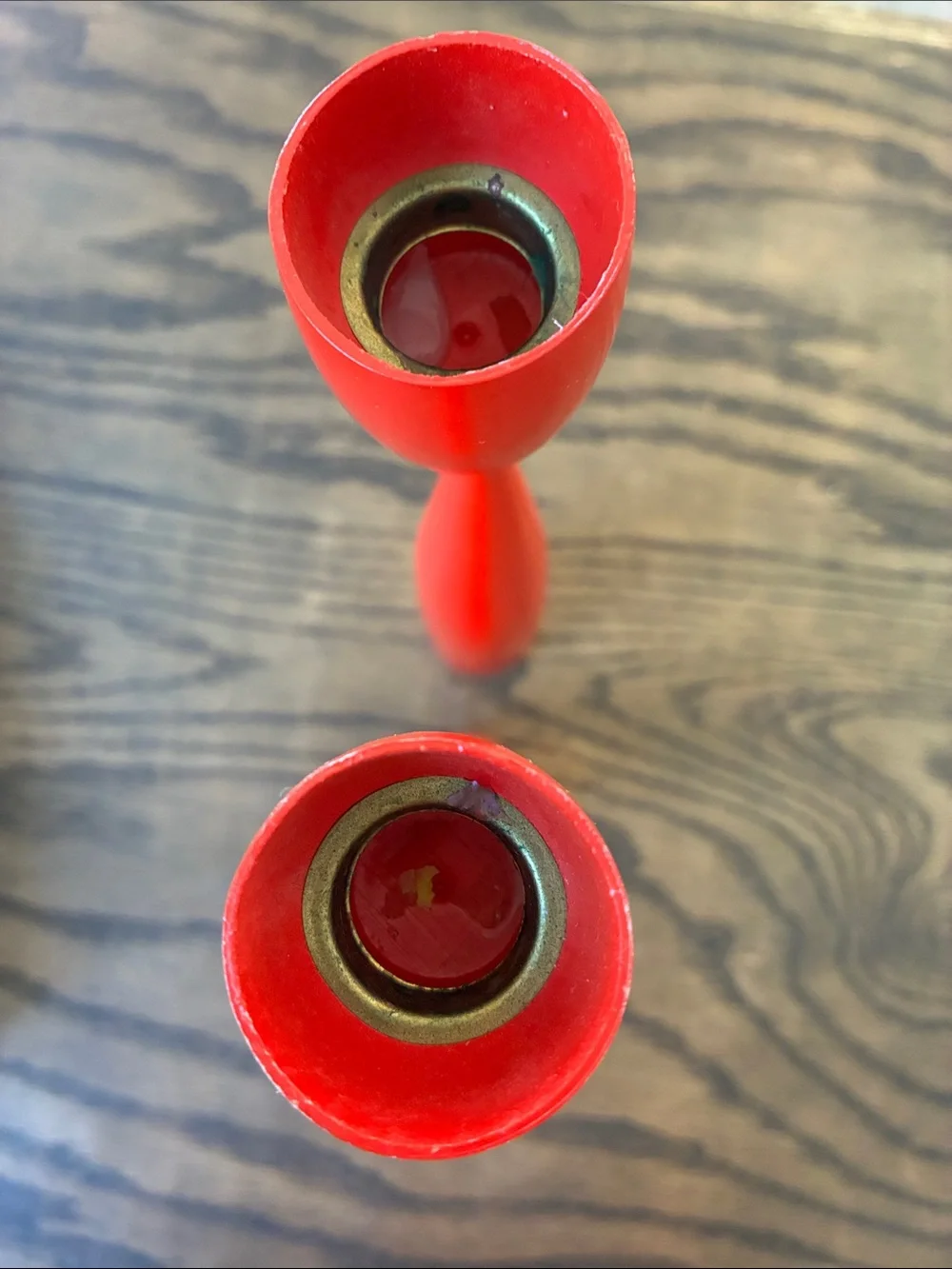 MCM Wooden Candlesticks